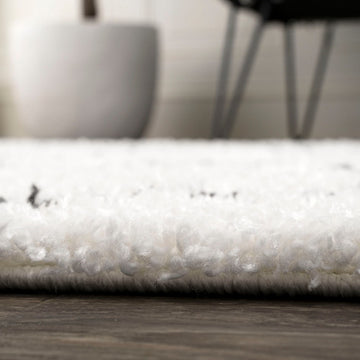 Catala Moroccan Diamond Shag Area Rug